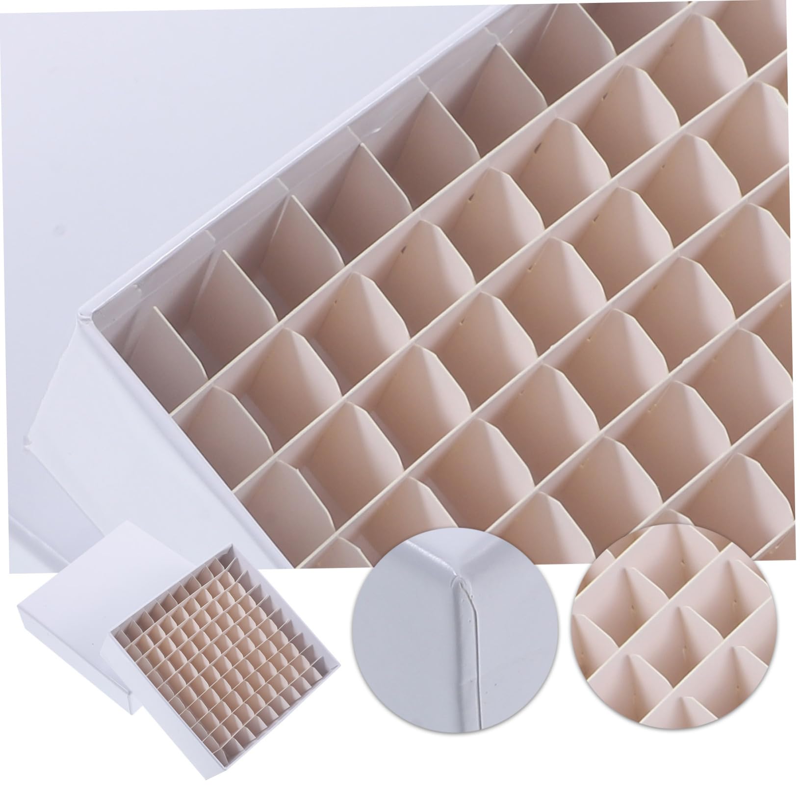 GLEAVI 3pièces Boîte De Rangement Cryogénique Pour Tubes à Centrifuger Support Étanche Carton Pour Laboratoire Cases Pour Identification Et Stockage Des Échantillons