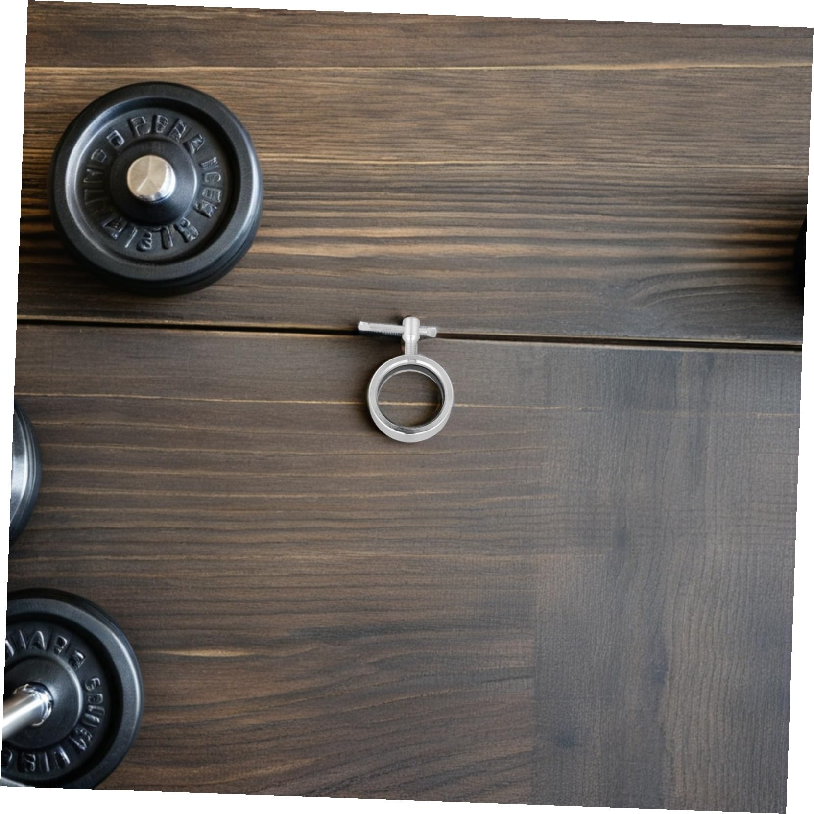 Didiseaon 2 Piezas Collares de Aleación para Barra con Clip de Resorte Abrazaderas para Gimnasio Sujeción Segura para Pesas de Resistentes para Entrenamiento de Fuerza