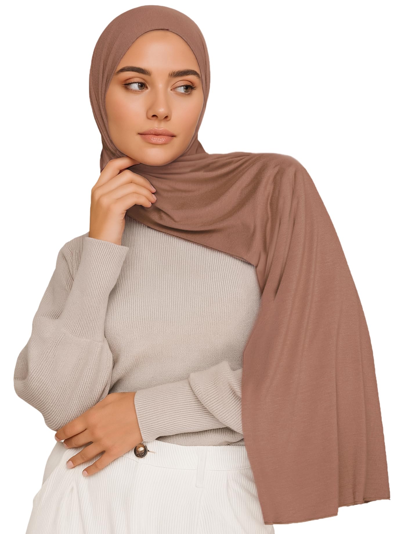 Voile Chic Premium Jersey Hijab Scarf For Women - Islamic Head Scarf Wrap Hijabs