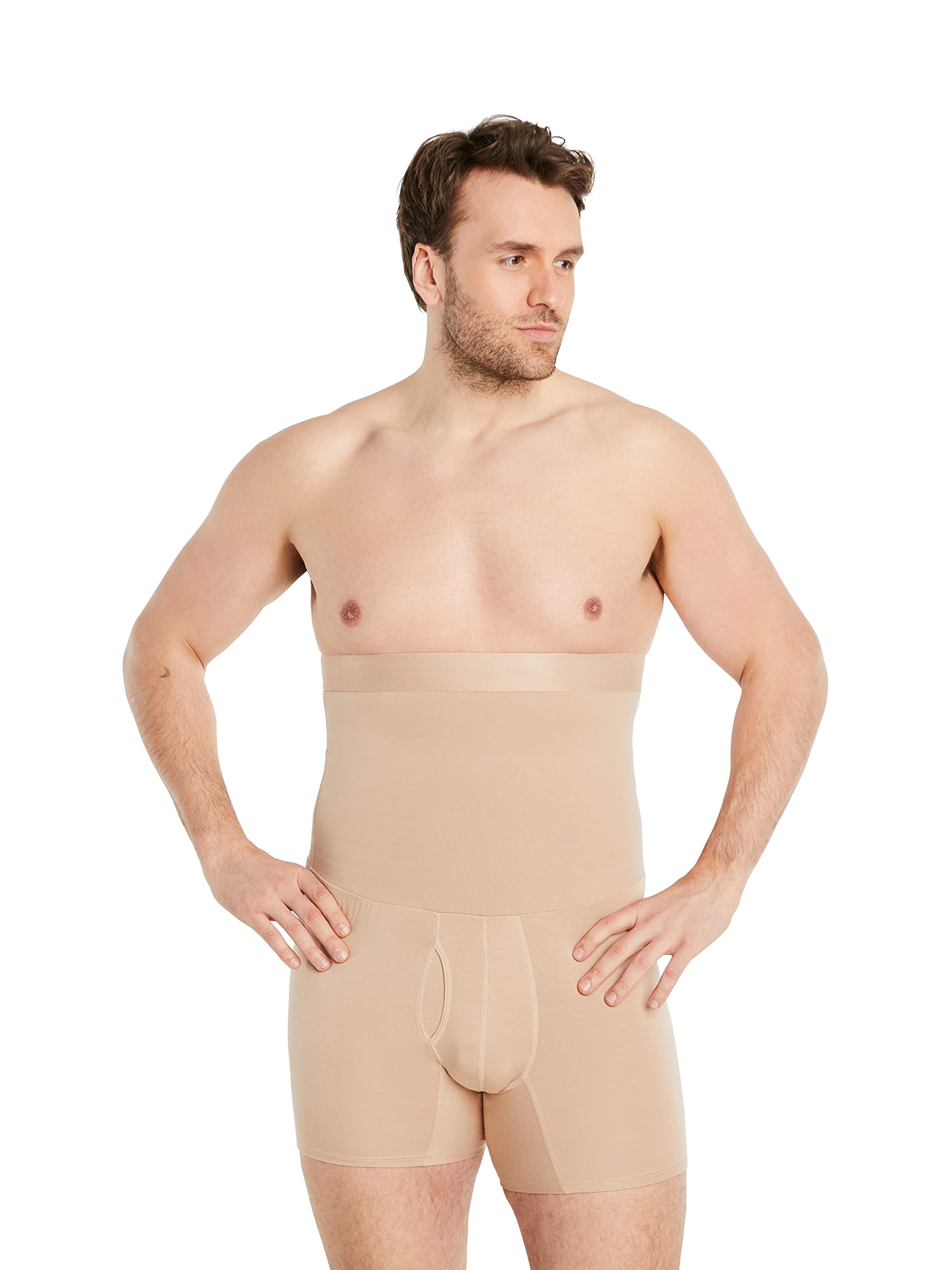 Herren Shapewear Unterhose - Bauchweg Boxershorts Mit Hoher Taille