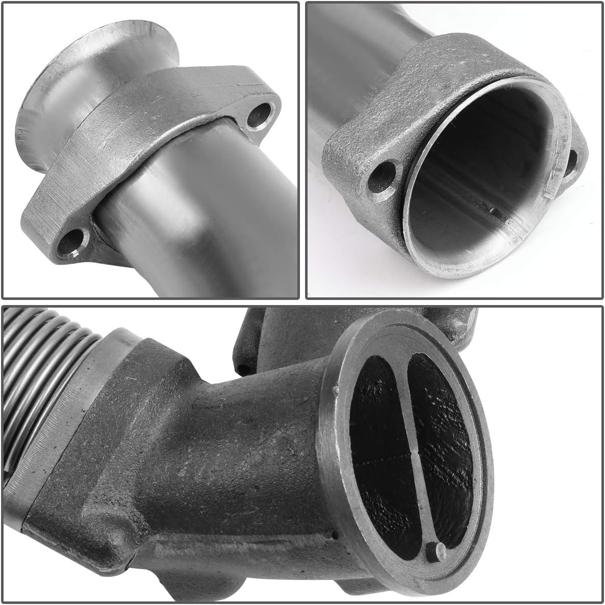 DNA Motoring YIW-001 Stainless Steel Turbocharger Exhaust Up-Pipe Y-Pipe Kit