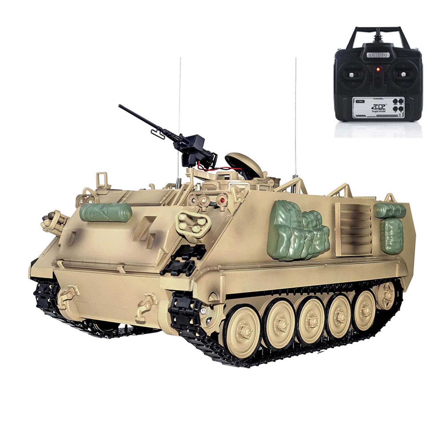 1/16 RC-Panzer M113A2 APC, 360° drehbarer Turm mit Infrarot Versand aus DE