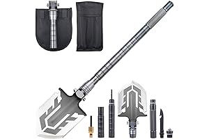 Survival-Shovel - Tactical Shovel Multi Purpose 23 in 1 Folding Shovel