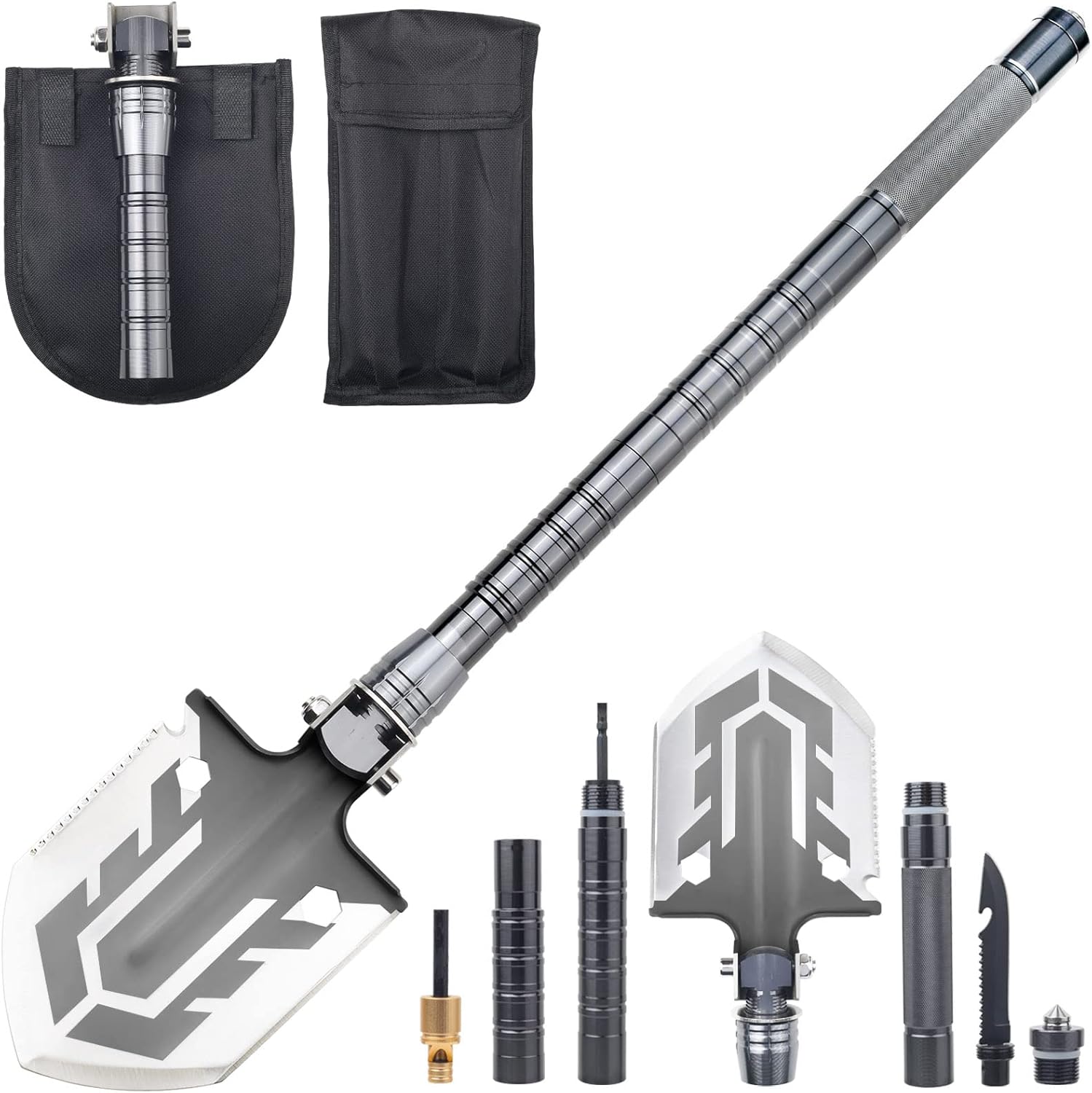 SurvivalShovel Tactical Shovel Multi Purpose 23 in 1