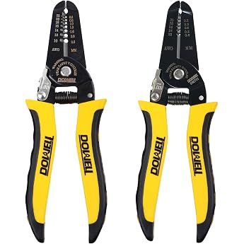 DOWELL Wire Stripper 10-22AWG + 22-30AWG Wire Stripper Tool Multifunction Electrician 2pcs