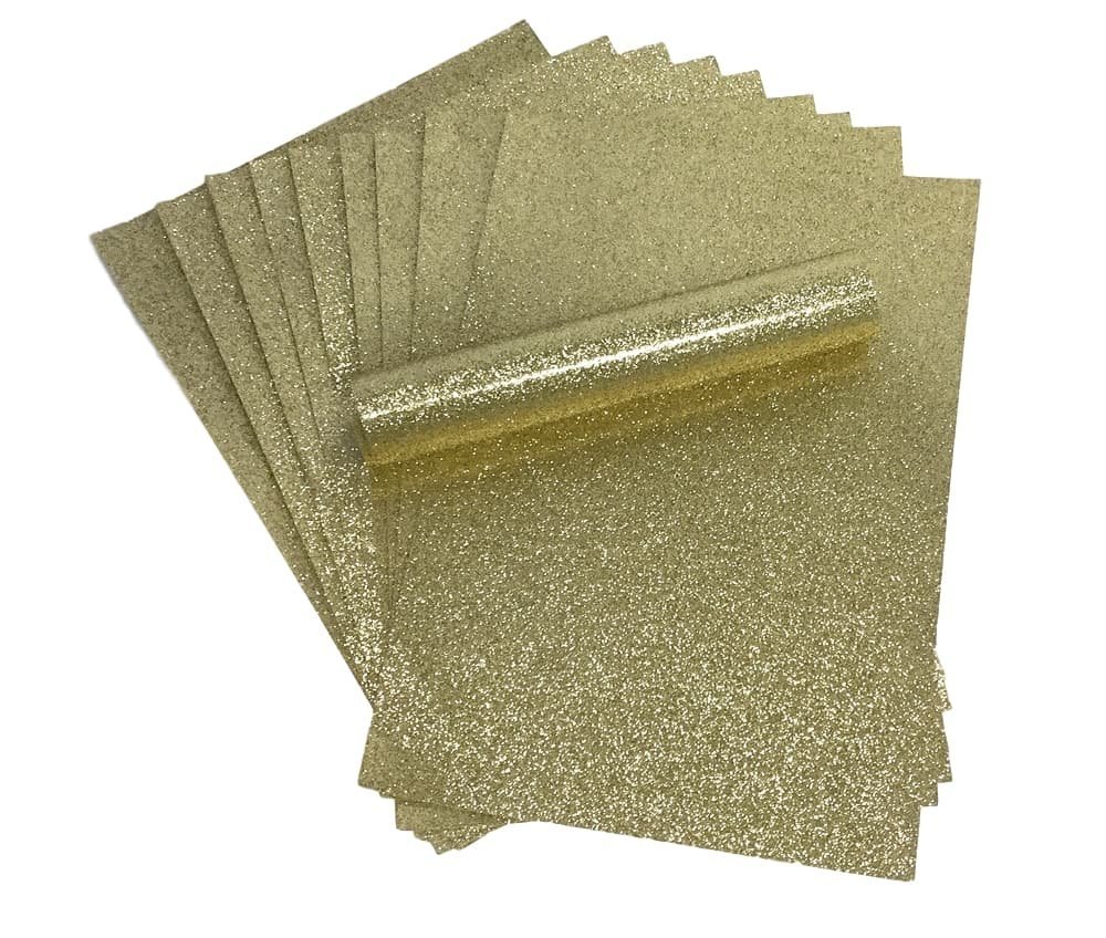 Syntego Gold A4 Glitter Paper Sparkly Soft Touch Non Shed Thick 150Gsm Paper Pack Of 20 Sheets