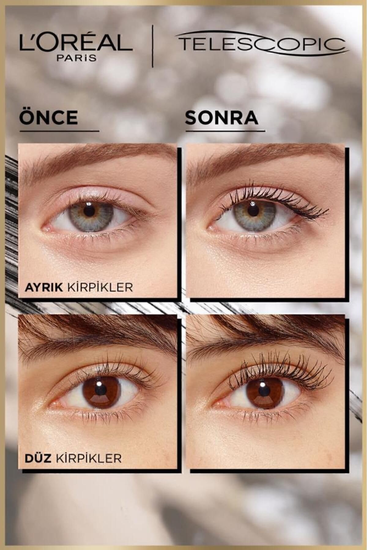 L'Oreal Paris Telescopic Siyah Maskara 2'li Set