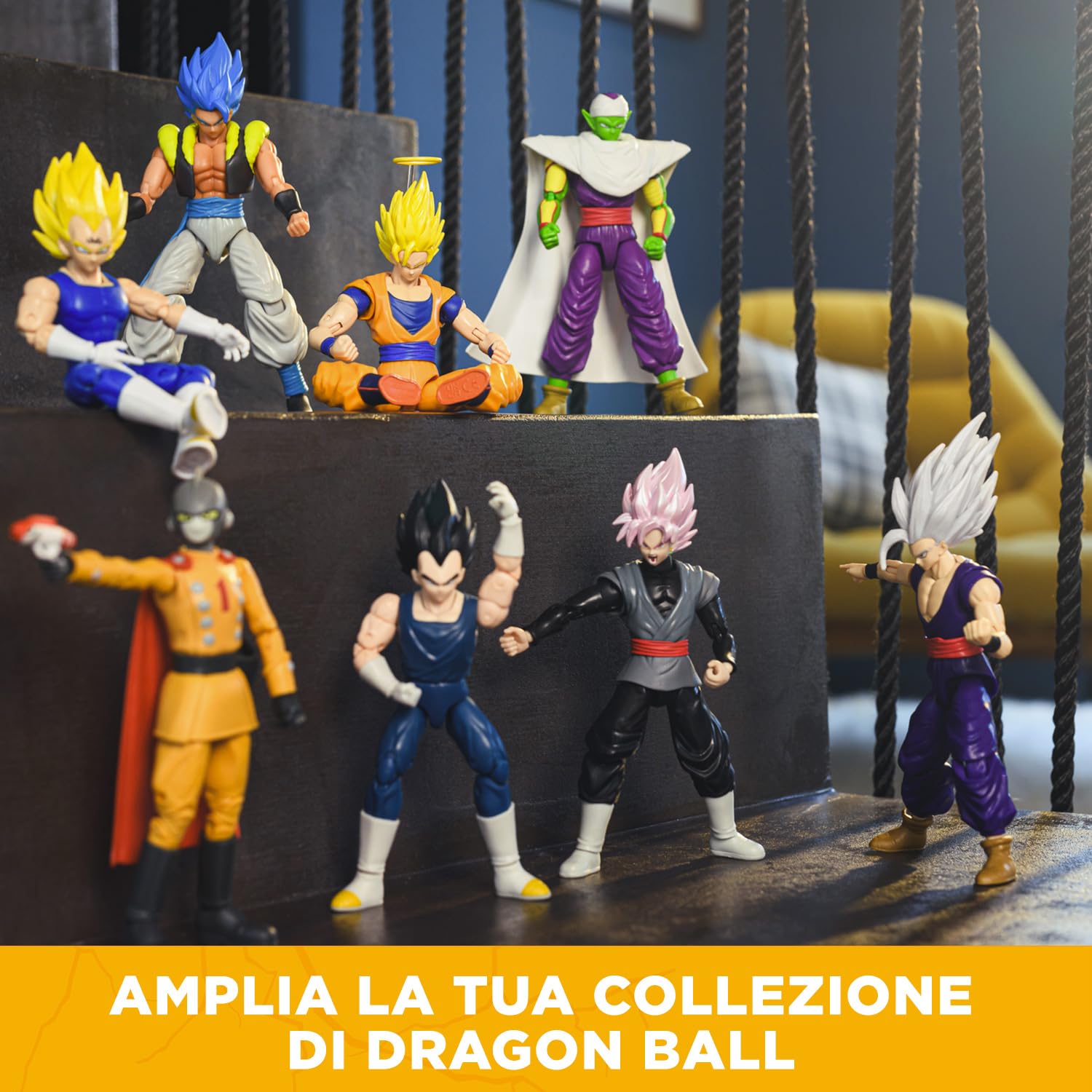 Dragon Ball Super Bandai Figurina Dragon Stars 17 cm - Super Saiyan 3 Goku - Licenza ufficiale Dragon Ball - Figurina articolata Super Saiyan 3 Goku - Giocattolo per bambini 4 anni e + - 36184J