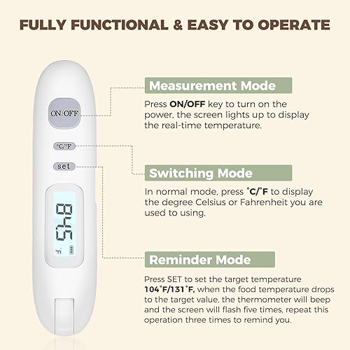 Miniatura 4 de Termómetro digital de carne, termómetro de lectura instantánea para cocinar a la parrilla, freidora de aire, sonda de plancha, utensilios de cocina,