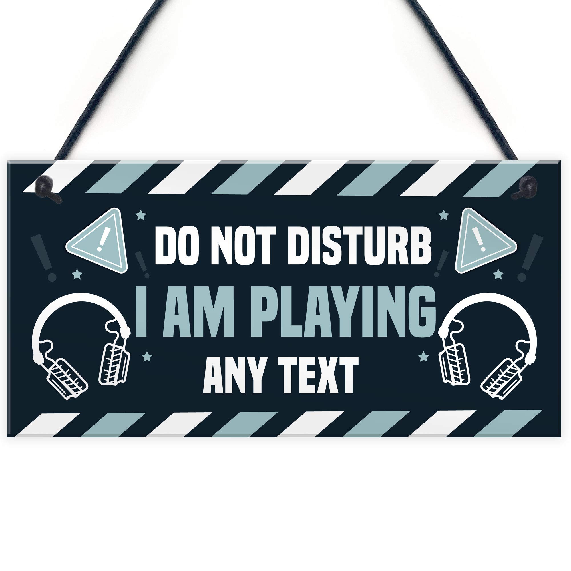 Personalised Funny DO NOT DISTURB Hanging Gaming Sign For Door Man Cave Bedroom