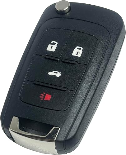 Miniatura 9 de vurbemes Funda plegable de repuesto para llavero Chevy Malibu Cruze Camaro Volt Equinox Sonic sin llave (5 botones)