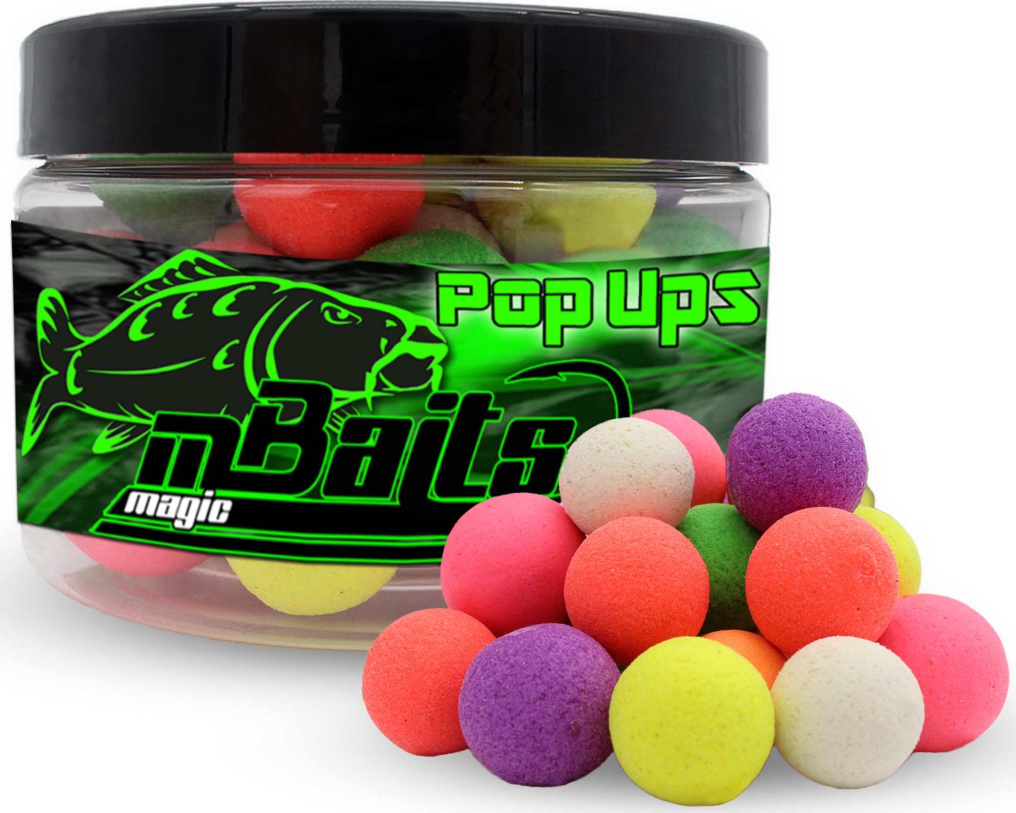 Magic Baits Fluo Pop Ups Color Mix Boilies Carp Bait Karp Wędkowanie Pop Up