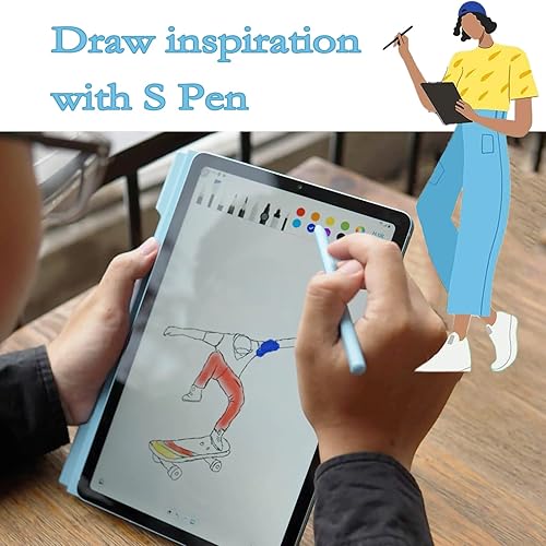 Miniatura 4 de Dogxiong Paquete de 2 bolígrafos Galaxy Tab S6 Lite de repuesto para Samsung Galaxy Tab S6 Lite S Pen Stylus Pen de repuesto, color azul angora