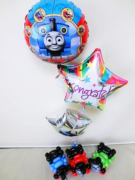Amazon 機関車トーマス パーシー ジェームスお祝バルーン バルーンアート 風船 バルーン おもちゃ