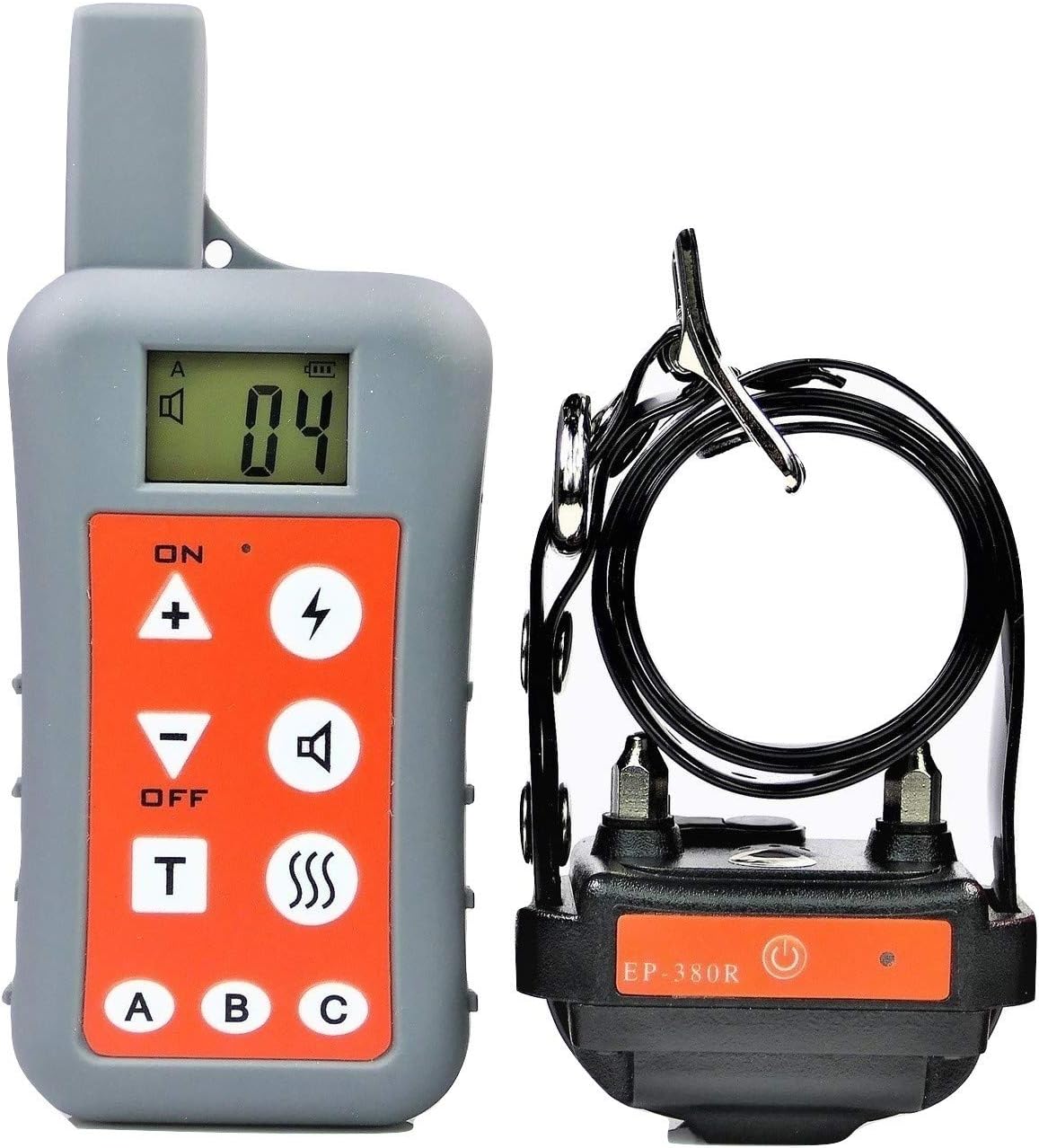 New Version EasyPet EP-380R Ultra Range 1200M Remote Outdoor Hunting Dog Training Collar System with One Rechargeable Waterproof Dog Shock Collar