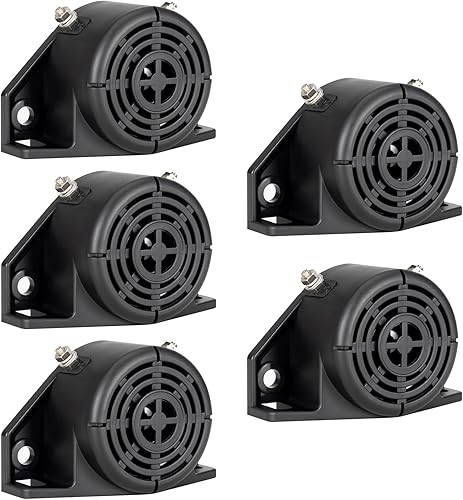 Miniatura 24 de Alarma de advertencia de respaldo para camión, automóvil, automóvil, comercial, 110dB, 12-48 V, resistente de respaldo, aviso inverso