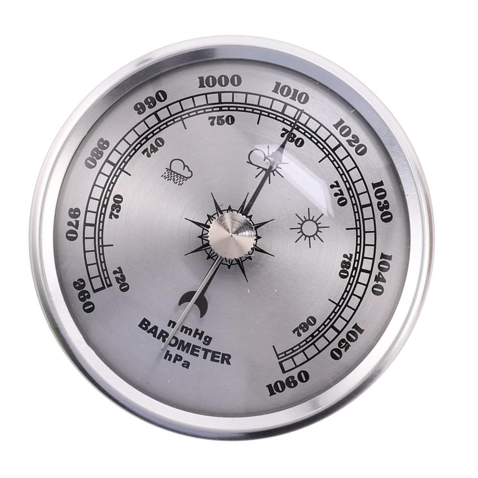 Weather Forecast Equipment 70mm Display Screenless Design Agricultural Pressure Gauge Analog Barometer Stainless Steel Weather Barometer
