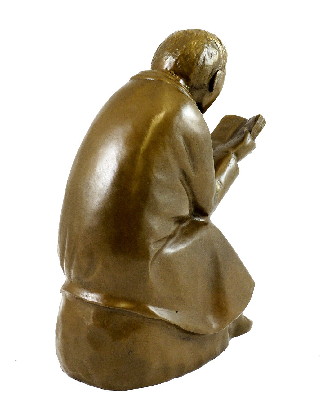 Kunst & Ambiente - Der Buchleser (1936) - Ernst Barlach Skulptur - Echte Bronze signiert - Bronzefigur Güstrow - Deko Figuren - Edel Statue