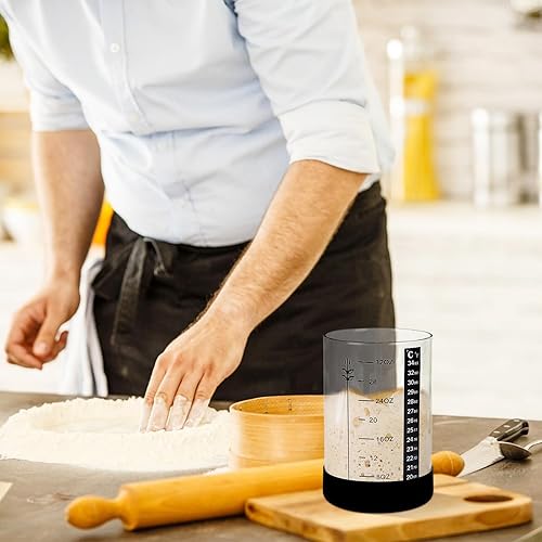 Miniatura 6 de JunVpic Kit de tarro de masa madre para principiantes, suministros de pan de masa agria de vidrio de 35 onzas con herramientas de fabricación para