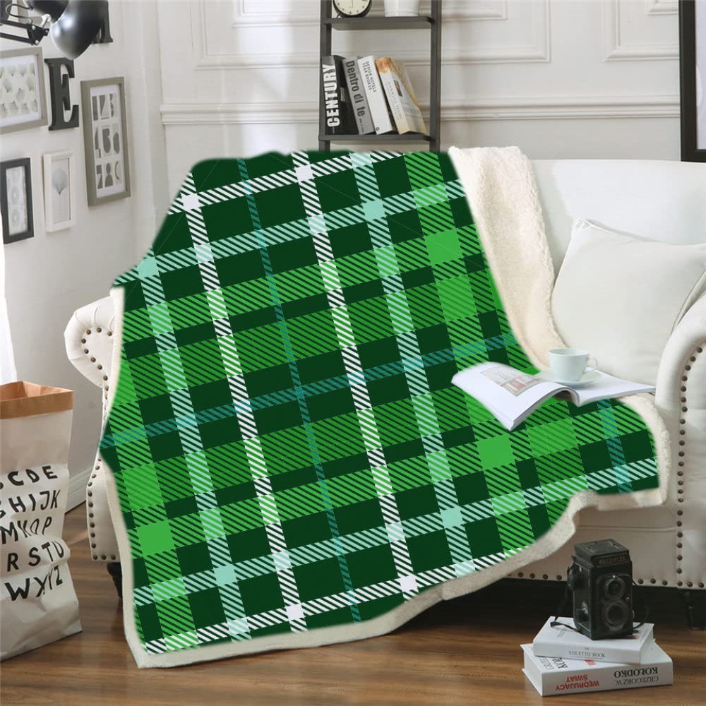 CECECOLE CELK Soft Warm Rectangle Fleece Blanket - Retro Creative Green  Plaid 150X200Cm Outdoor Camping Picnic Blanket, Extra Large Thickened  Travel Thermal Blanket Home Dorm Sofa Bed Throws : Amazon.co.uk: Home u0026