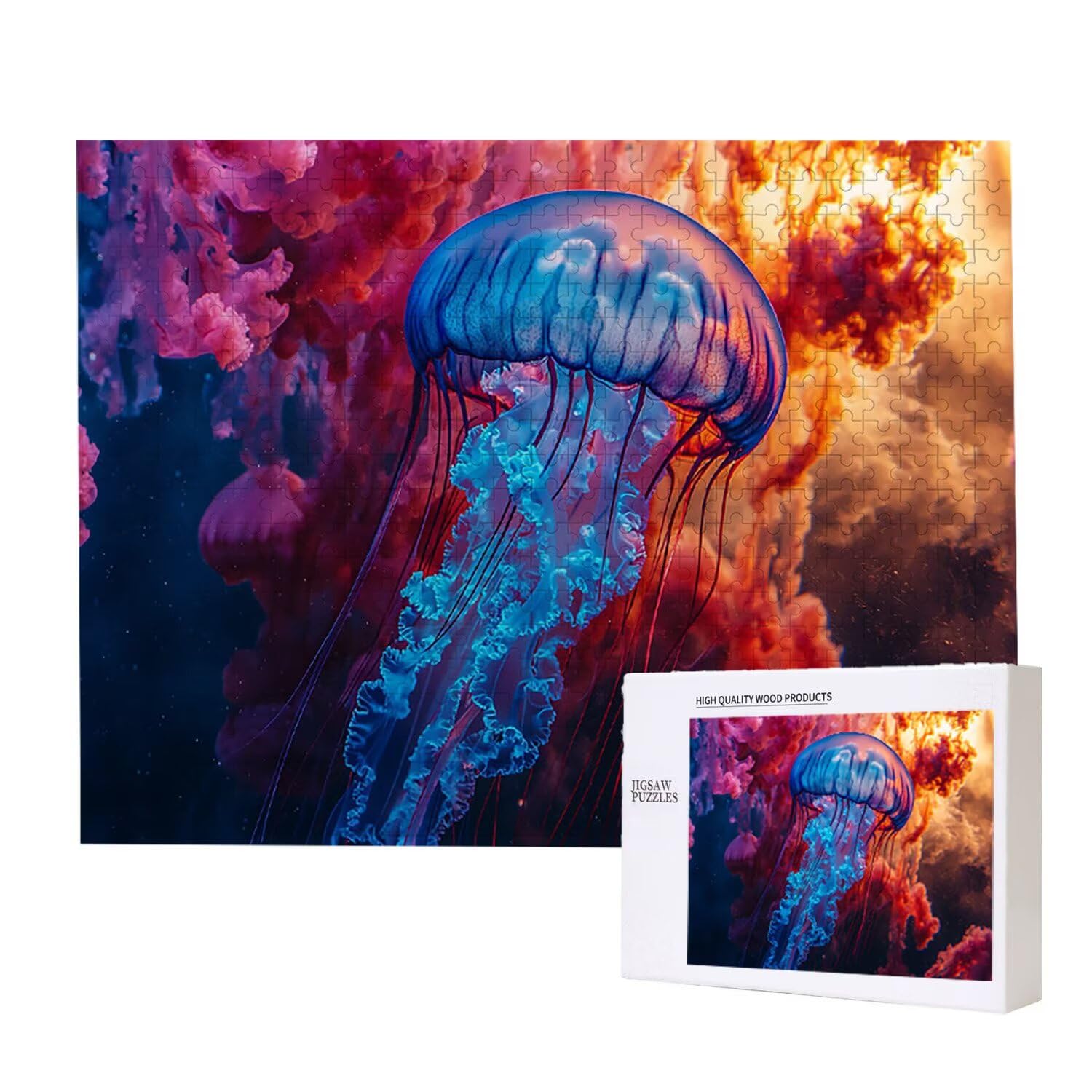 1500 Pezzi di Puzzle, Medusa1500 Pezzi di Puzzle per Adulti, Regalo di Anniversario, Regalo di Natale, Decorazione Della Casa, Prevenzione Della Degenerazione Cerebrale Negli Anziani v-799