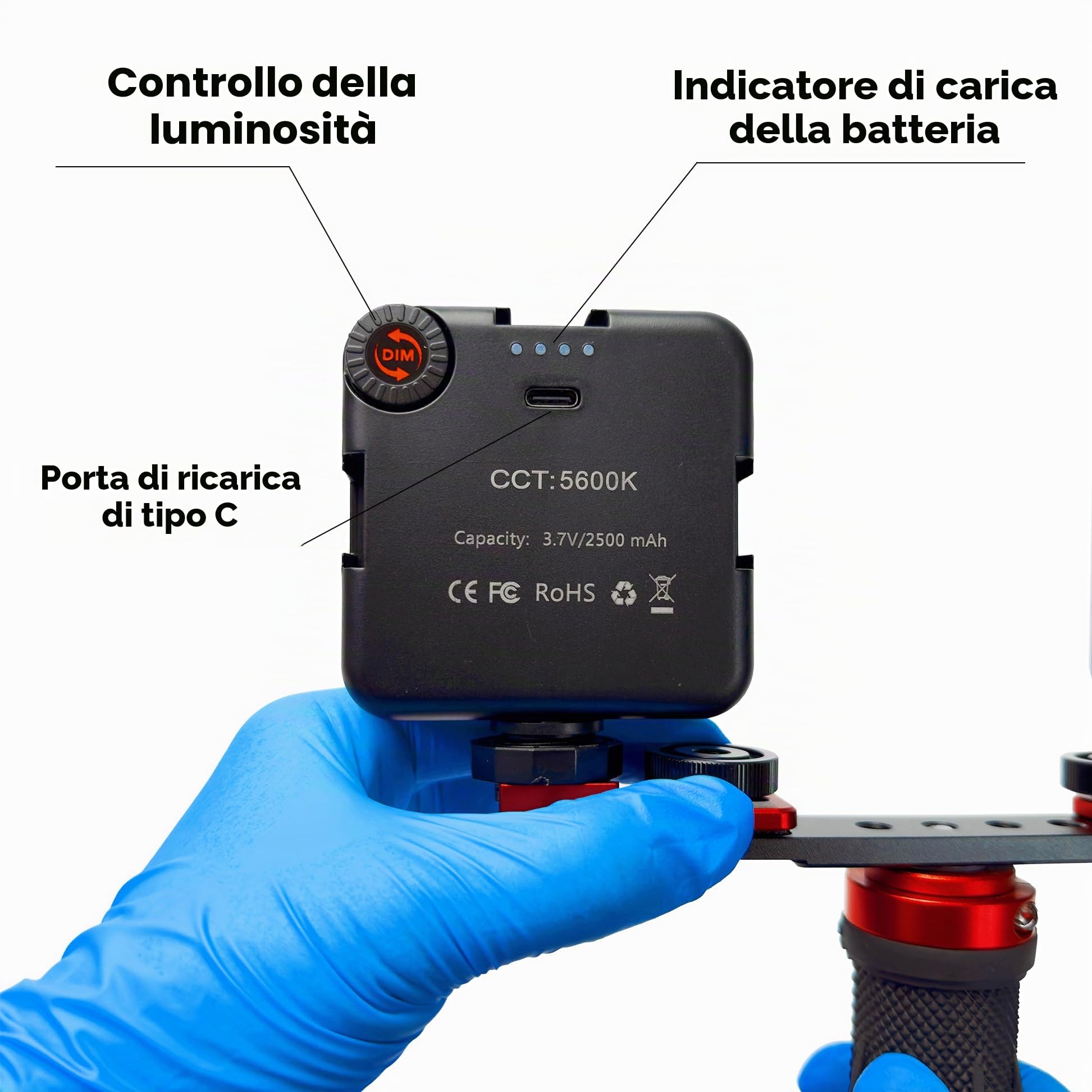 MK16 v2 Luce per fotografia dentale per cellulare - Foto e video intraorali con telefono per dentista