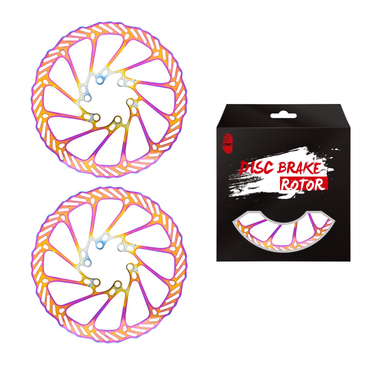 Chooee Rotor de freno de disco para bicicleta de montaña, 160 mm, 180 mm, 203 mm, 2 unidades