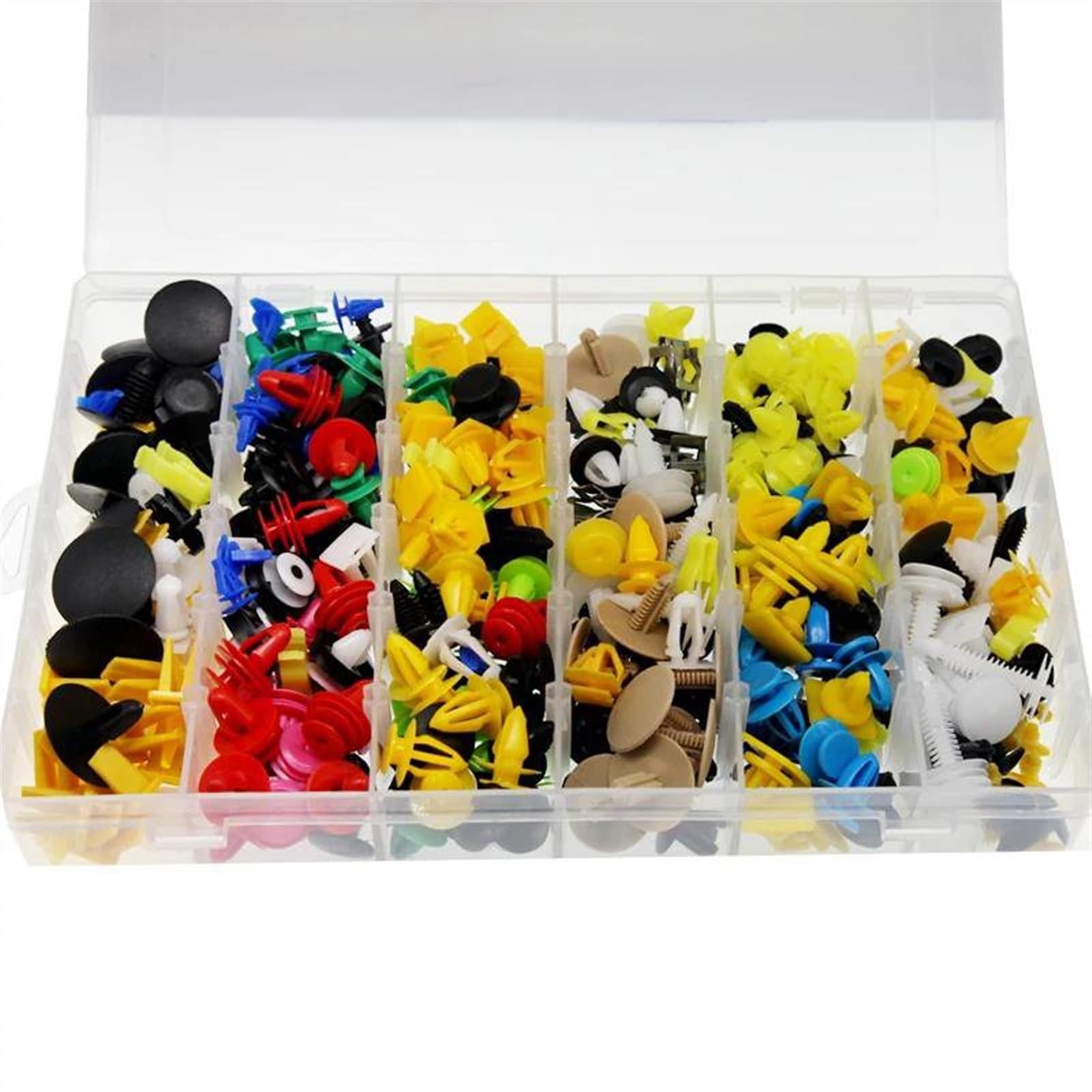 Viti e accessori 510PCS Strumenti Per Pannelli Porta Auto Paraurti Parafango Elementi Di Fissaggio In Plastica Per Kit In Scatola Clip Automatico(510pcs)