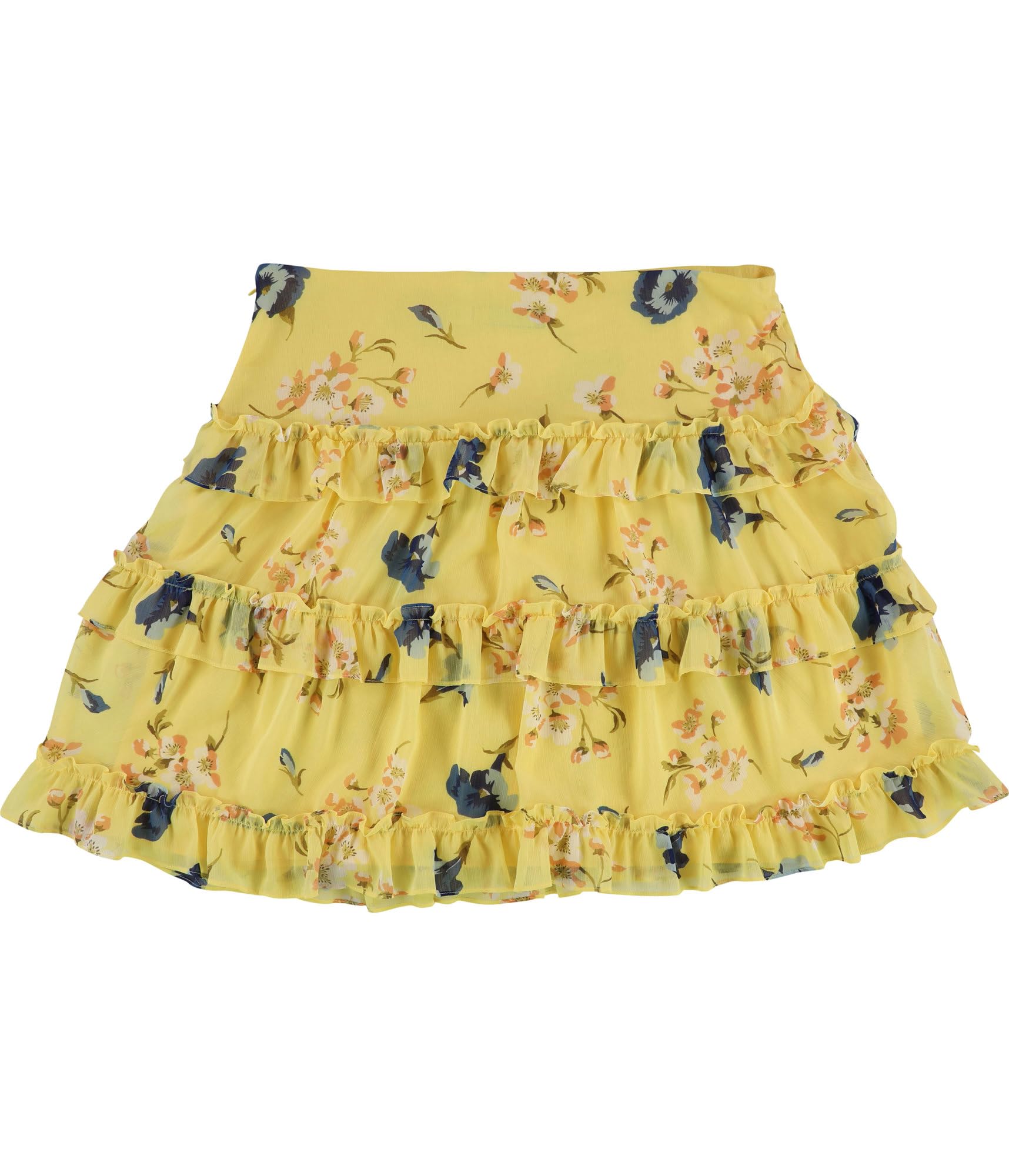 Lauren Ralph Lauren Womens Ruffled Miniskirt Yellow 16