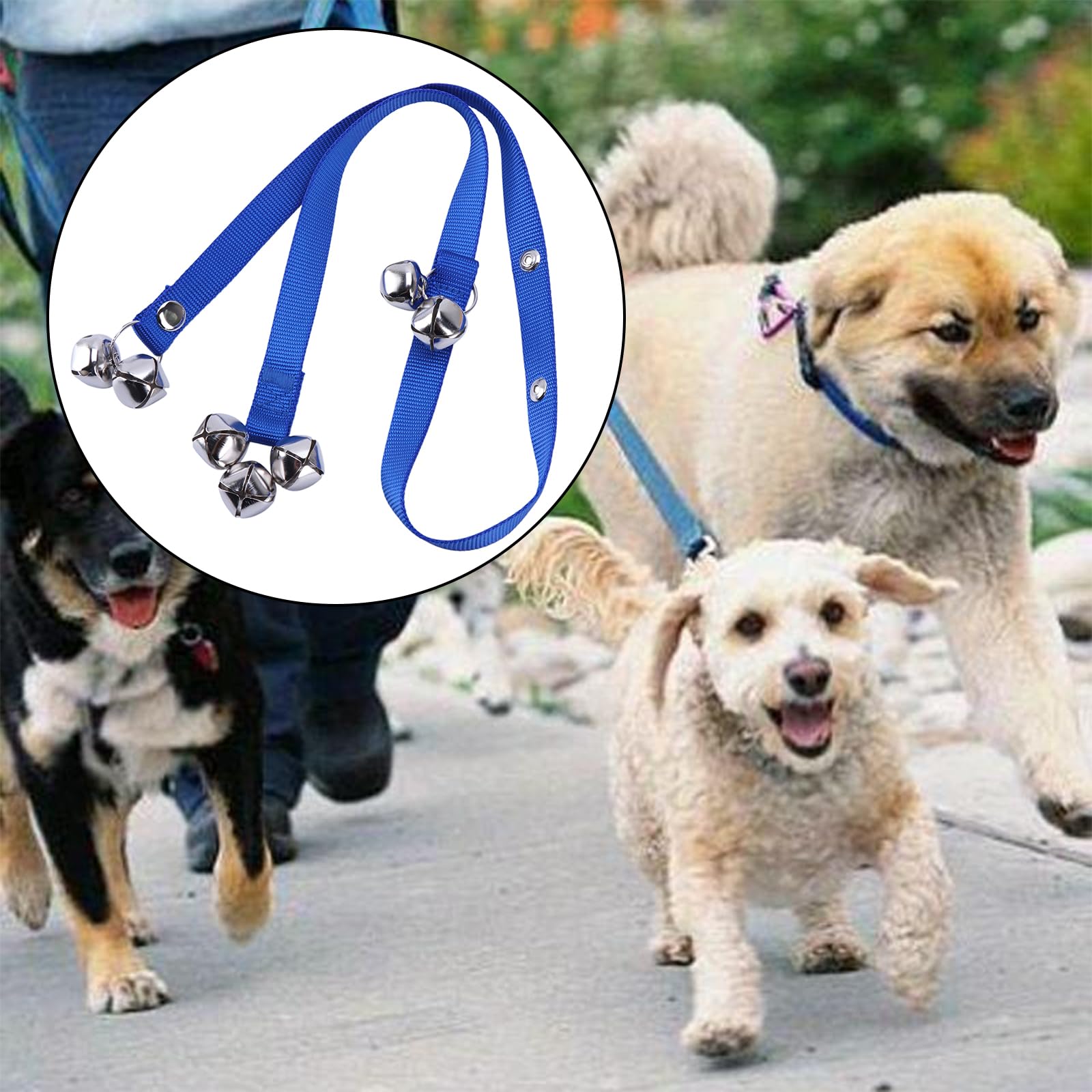 XISAOK Dog Doorbells Communication Pet Behavior Training Supplies/Dogs Housetraining Nylon Made Band