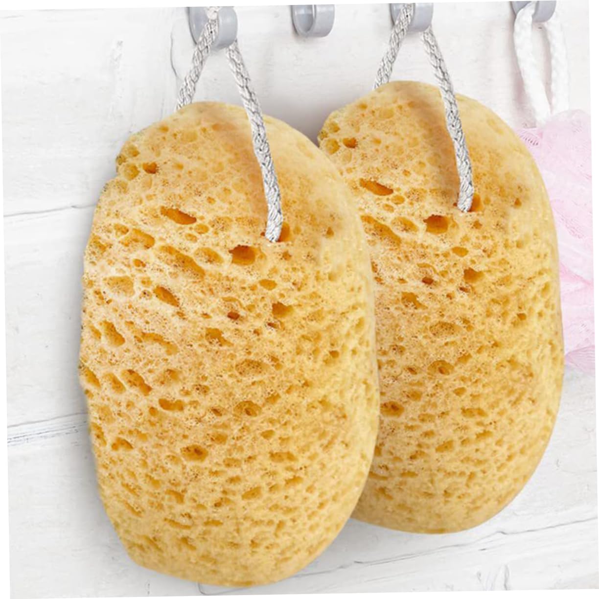minkissy 10piezas Esponja Exfoliante De Baño Esponja De Para Limpieza Corporal y Absorbente Para Pieles Sensibles Herramienta De Baño Natural