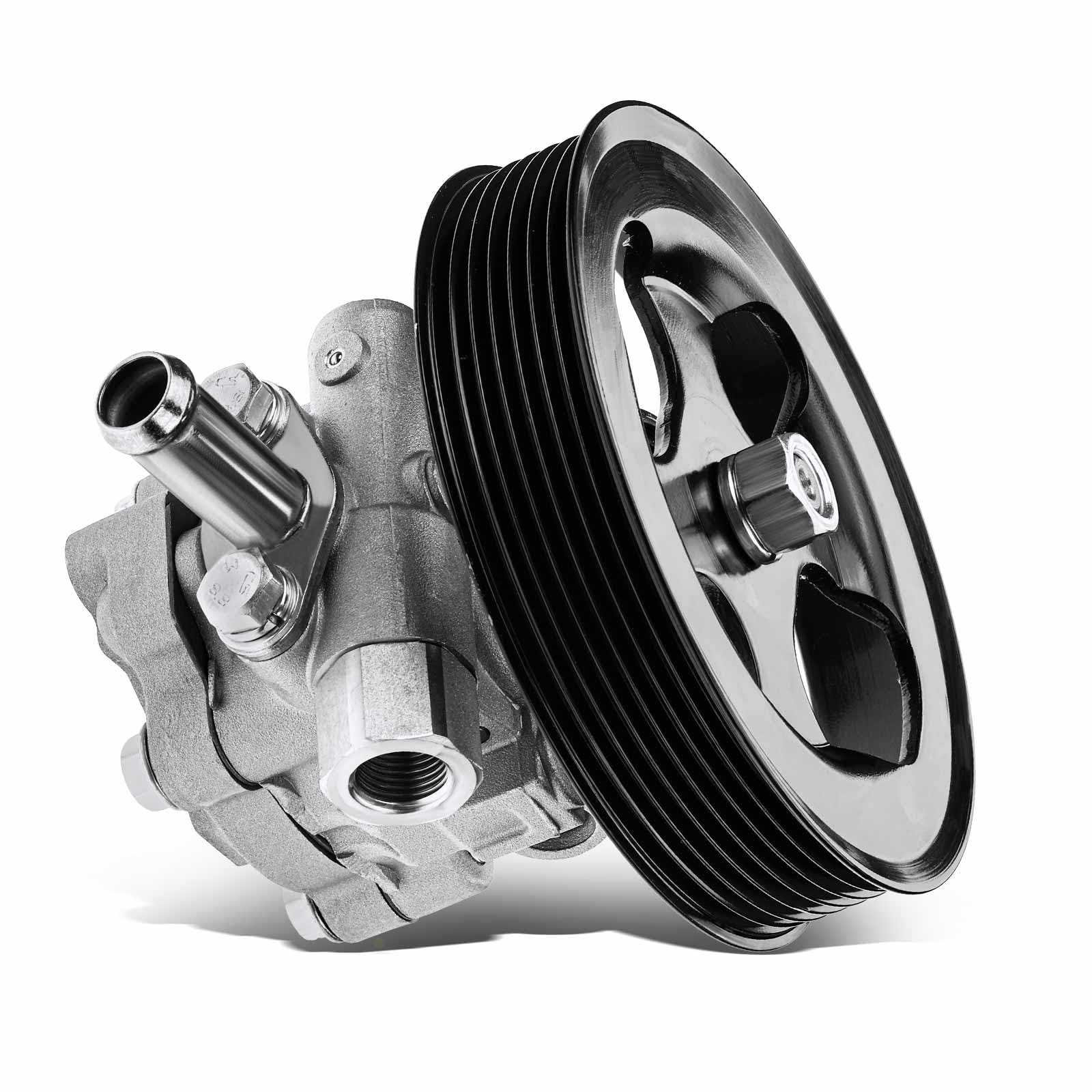 A-Premium Power Steering Pump, with Pulley, Compatible with Nissan Pathfinder 2011-2012, Titan 2011-2015, Armada 2010-2015, Infiniti QX56 2012, V8 5.6L, Replace # 21-494, 49110ZV00A