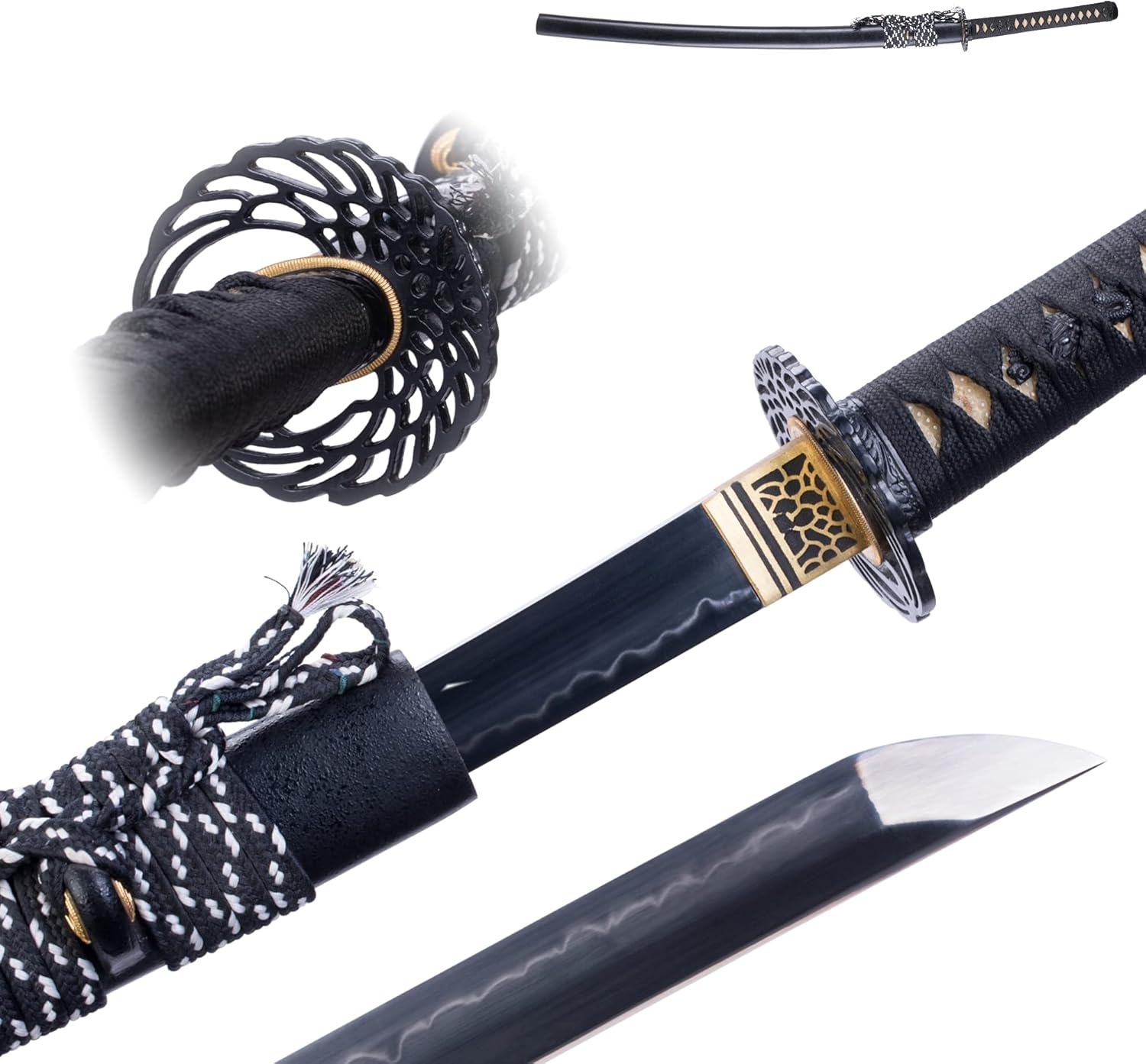 Katana Sword Real T10 Steel Clay Tempering Cold Steel Katana Japanese