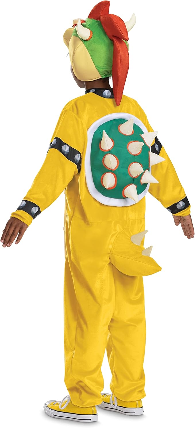 Disfraz de Bowser para niños, Super Mario, Talla 7-8 miniatura 3