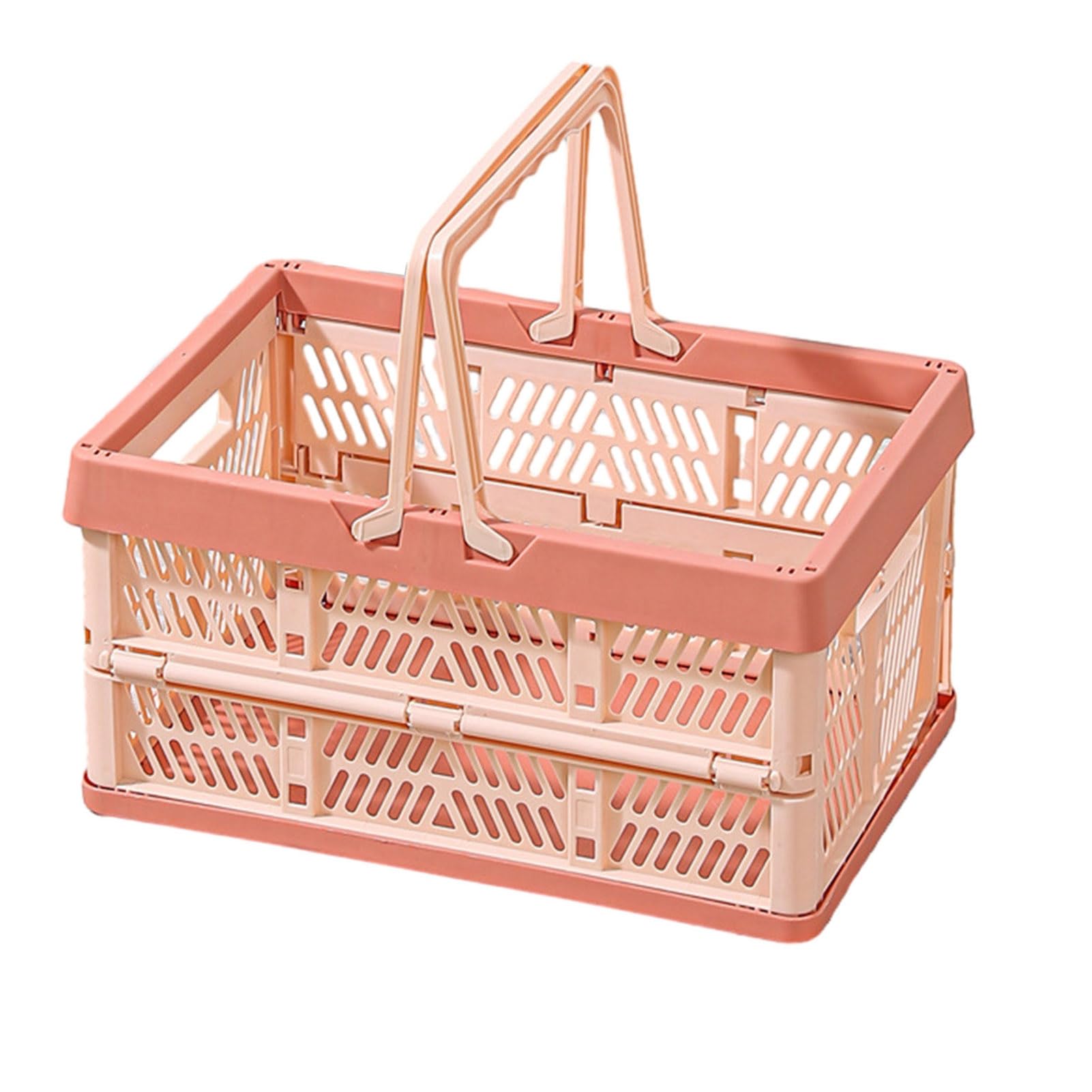 matumou Collapsible Storage Crate Plastic Foldable Storage Basket Large Capacity Stackable Crate with Handles for Office Bedroom Kitchen