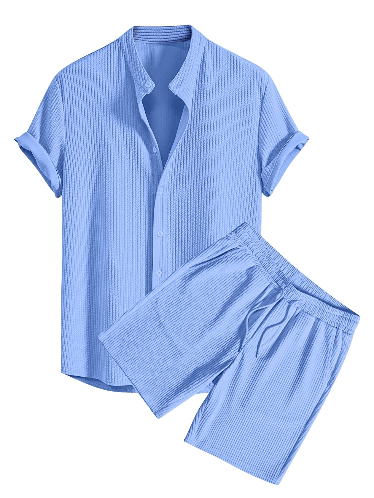 GRECIILOOKS Co-ord Set for Men Solid POLY LYCRA BLEND T-Shirt & Shorts Nightwear Set | Summer Loungewear, Beachwear & Night Suit for Daily Comfort