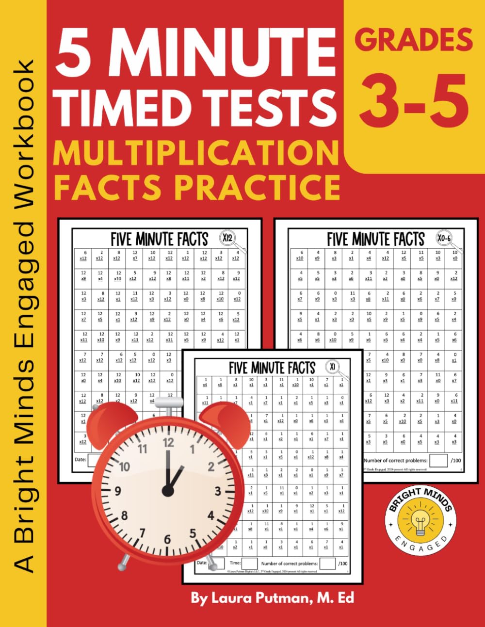 Multiplication Facts Practice 5 Minute Timed Tests (Multiplication Facts Practice for Kids)