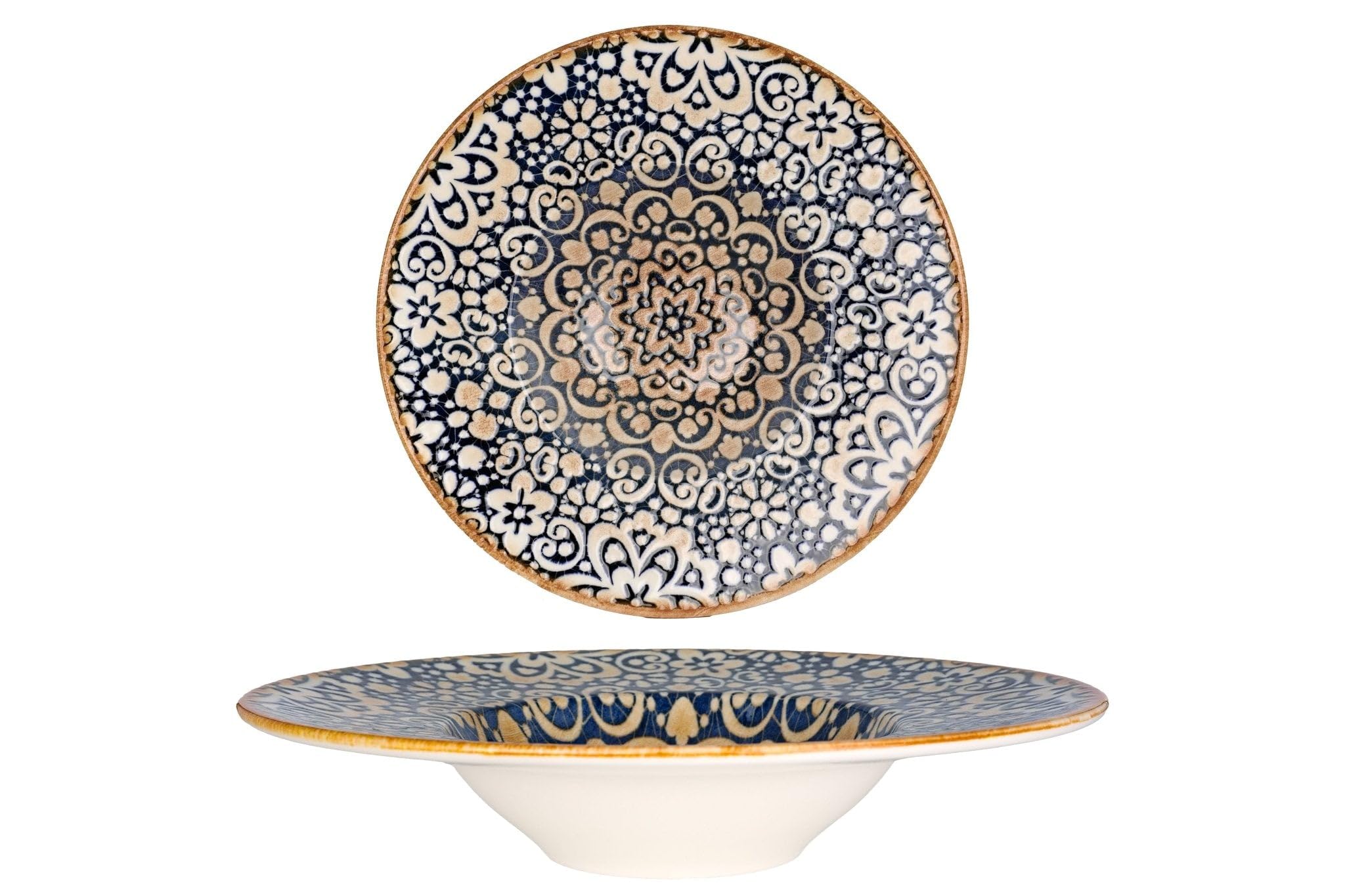 Bonna Plato de pasta - Alhambra - Porcelana - 28 cm 400 cc - juego de 2