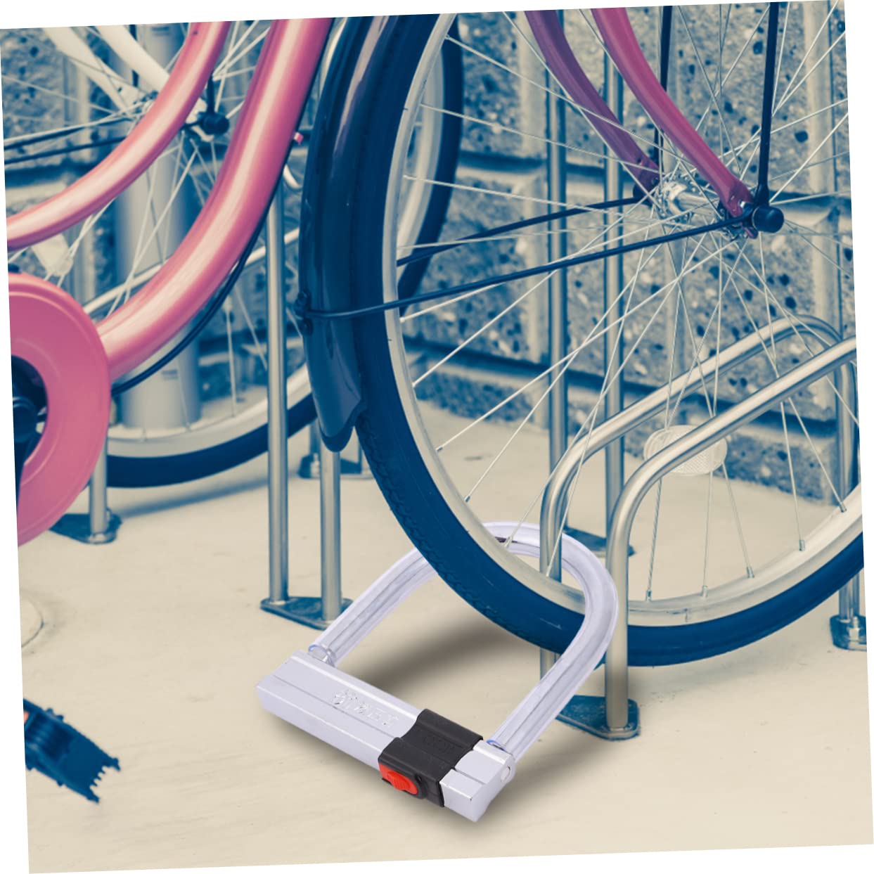 BESPORTBLE 1pezzi Lucchetto Catena Antifurto Per Bici Robusto e Resistente Per Sicurezza All Aperto Su Mountain Bike Scooter e Attrezzature Sportive