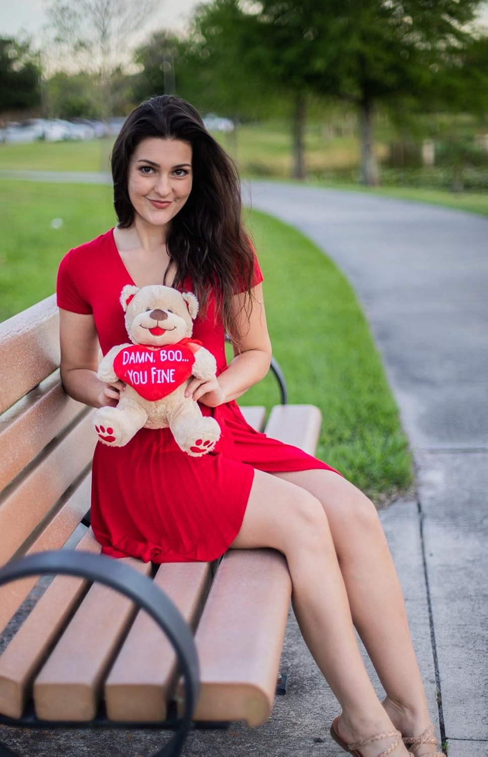 Maad Seymour Butz Valentine Bear - Funny 8" Tall Premium Soft Teddy - Ideal for Long Distance Relationship Gifts & 1 Month for Girlfriend