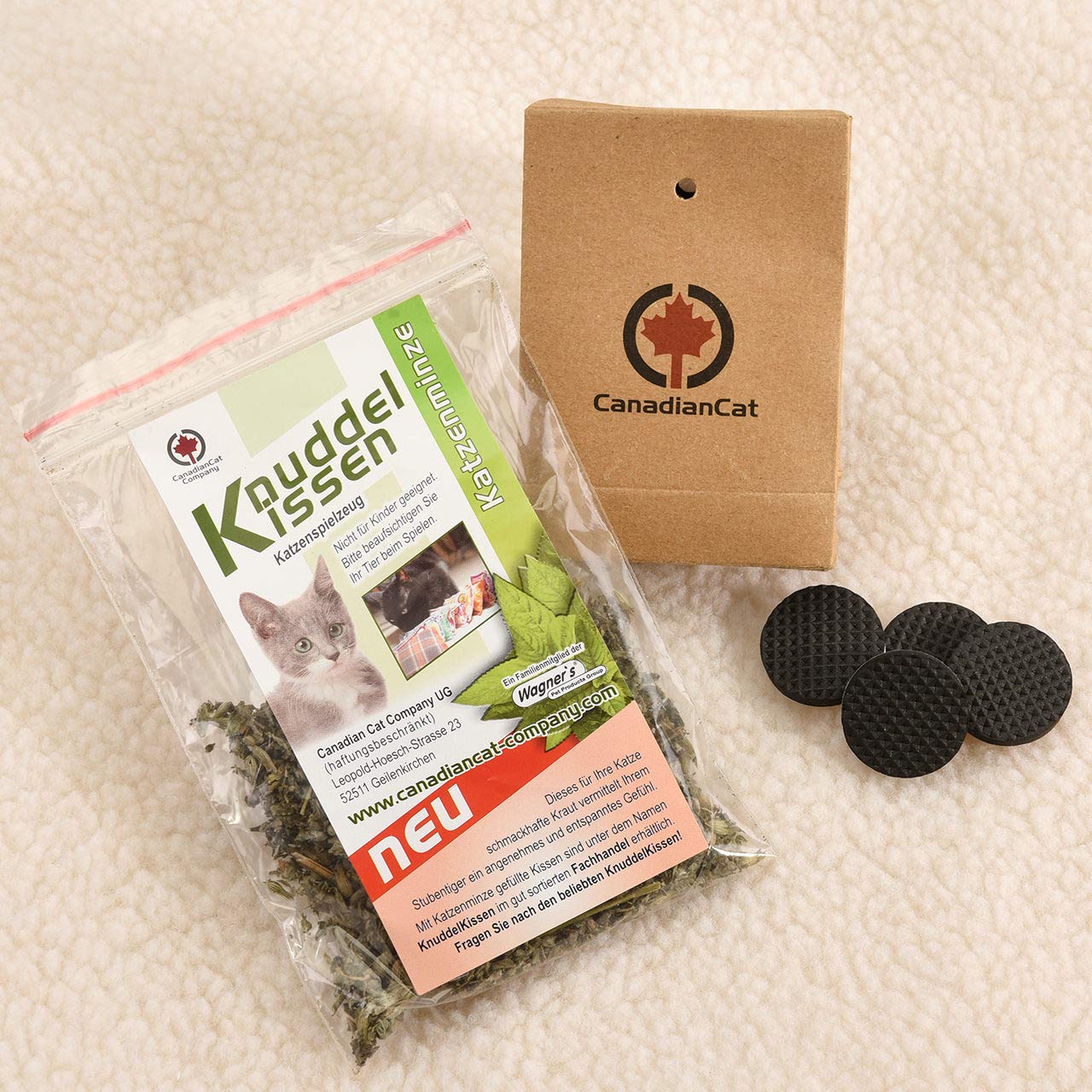 CanadianCat Company | KATZENNEST Uni-anthrazit - Katzenhöhle Katzenbett mit Stil ca. 52 x 45 x 33 cm