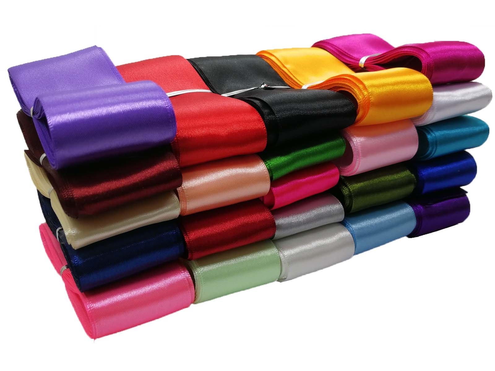 JESEP YONGJESEP YONG DIY Crafts Polyester Ribbon 1/2" Single Face Satin Ribbon 100 Yards 25 Colors(Pack of 25 Yards) (Design # No 2, Pack of 25 Yards)