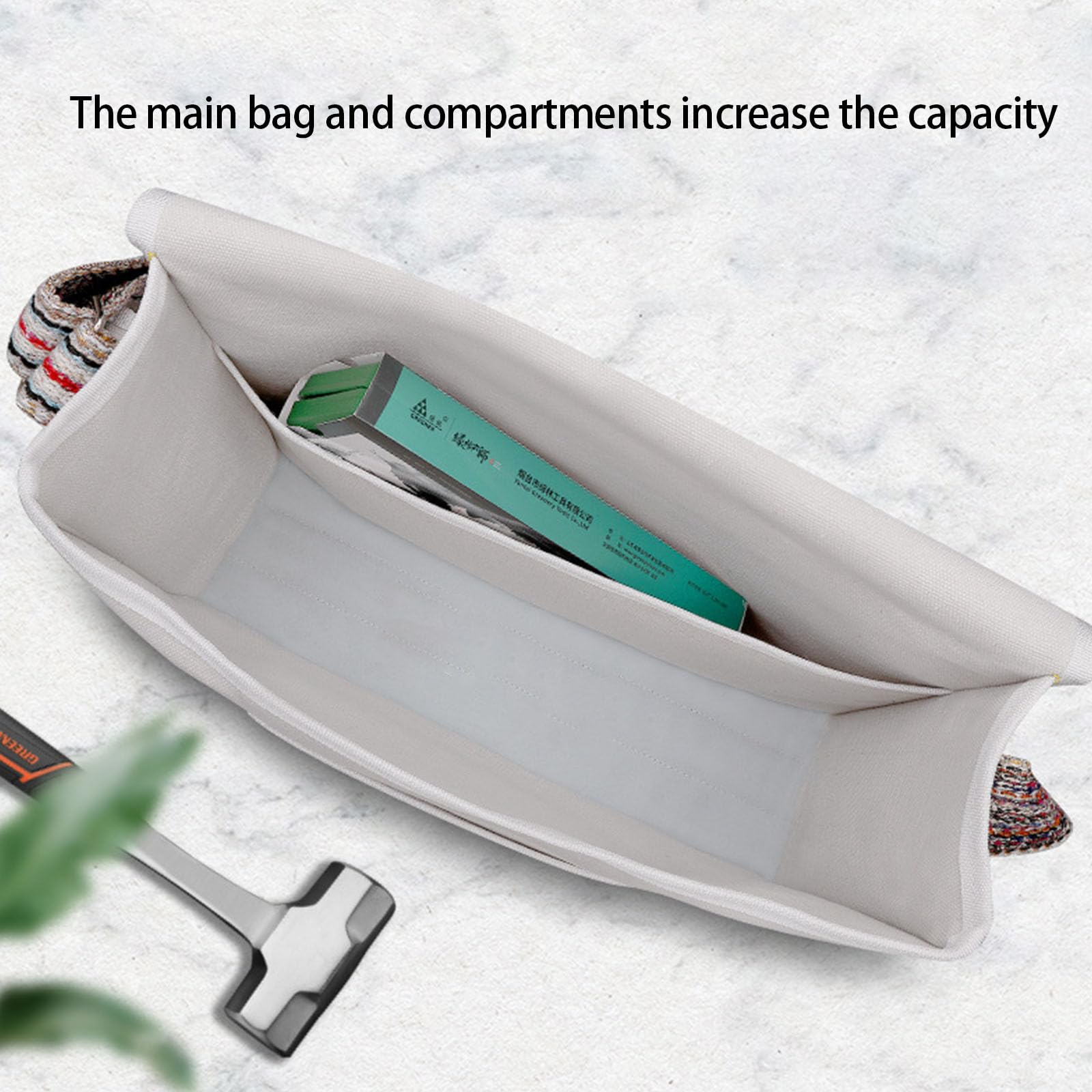 Bolsa de trabajo profesional resistente al agua, amplio almacenamiento para personal de mantenimiento, estructura de lona gruesa reforzada, bolsa de equipo de lona resistente
