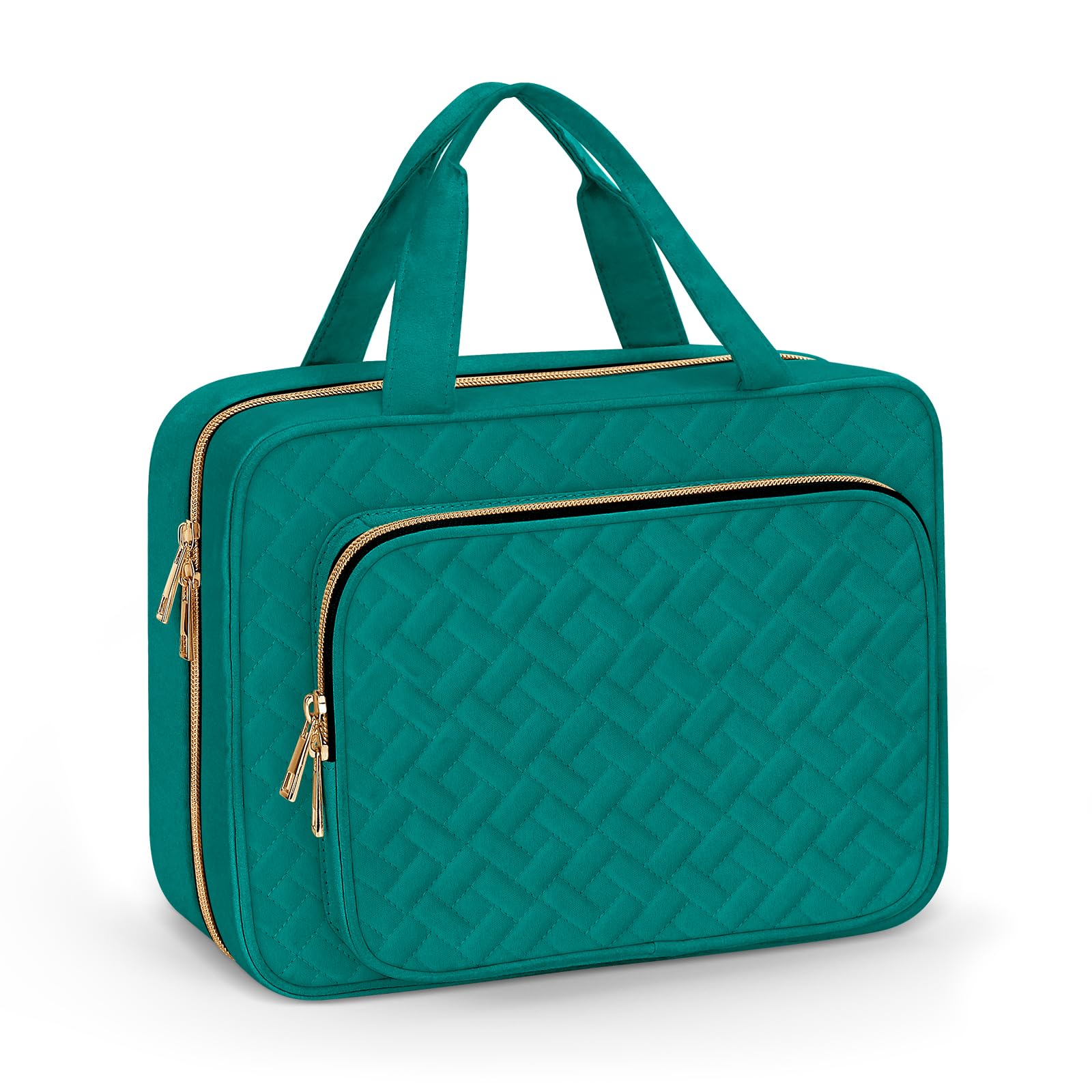 Wedama Toiletry Bag for Women, Medium Cosmetic Travel Bag, Hanging Toiletry Bag for Bathroom, Thickened PVC Waterproof Makeup Bag, Toiletries Bag for