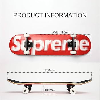 Amazon | スポーツスケートボード、（XOXOホワイトパターン）ヤング