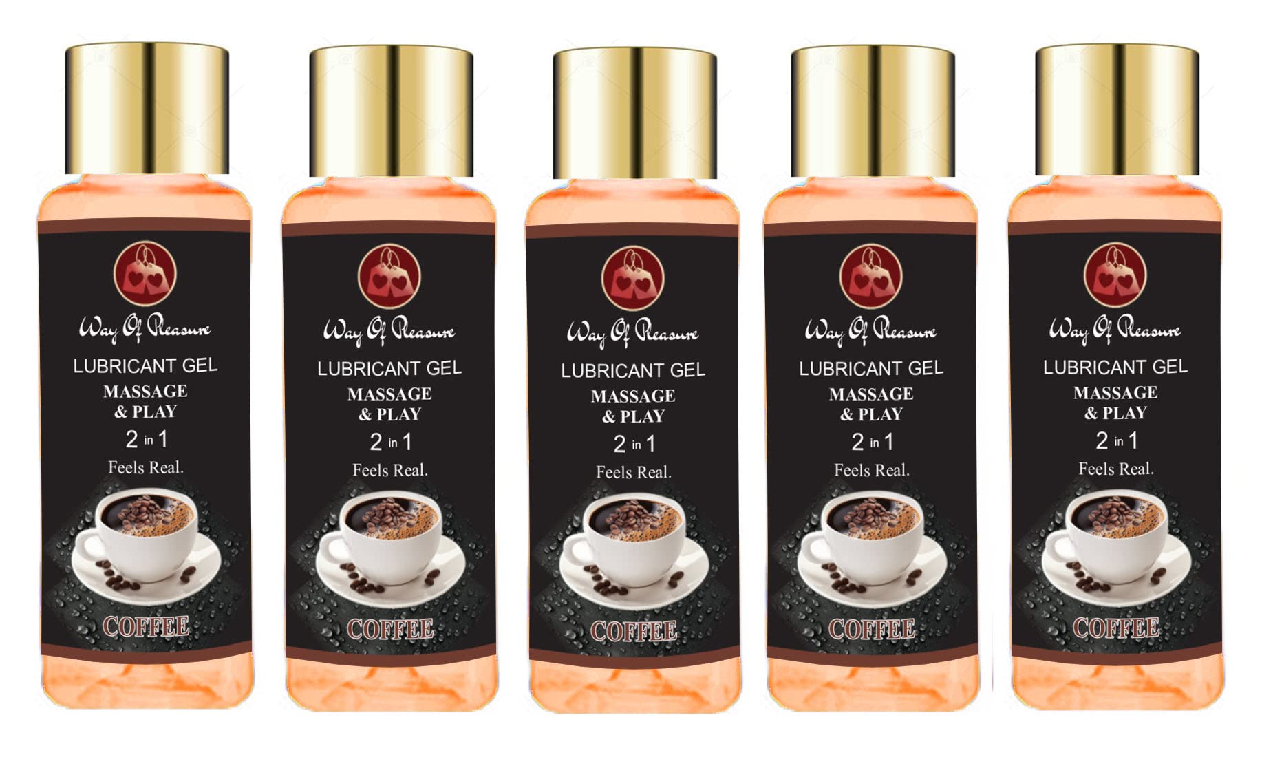 Way Of Pleasure Lube Flavoured Lubricant Gel-50Ml|Water Based Lube|Pack Of 5(Coffee,Pack Of 5)-image-44
