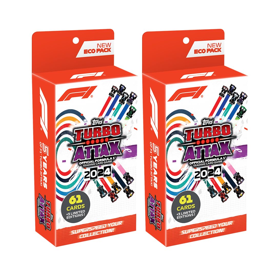 Topps F1 Turbo Attax 2024 Trading and Collectible Card Game (Eco Pack - Pack of 2) (B0DDQCKSJL) Amazon Price History, Amazon Price Tracker