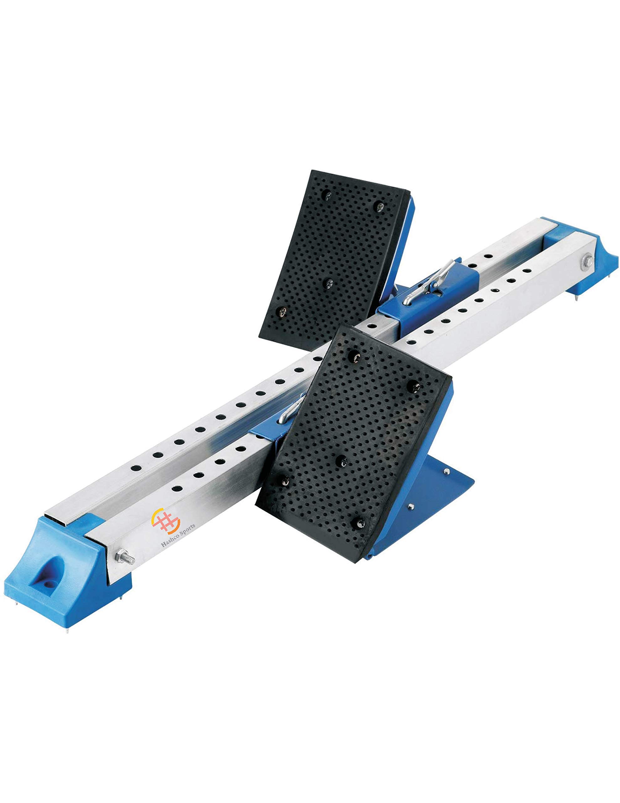 Hashco Athletic Starting Block - Royal with 75 mm Chrome Plated Steel Channel, Adjustable Rubber Mounted Pedals for Track (with Bag) (B08KRS8N58) Amazon Price History, Amazon Price Tracker