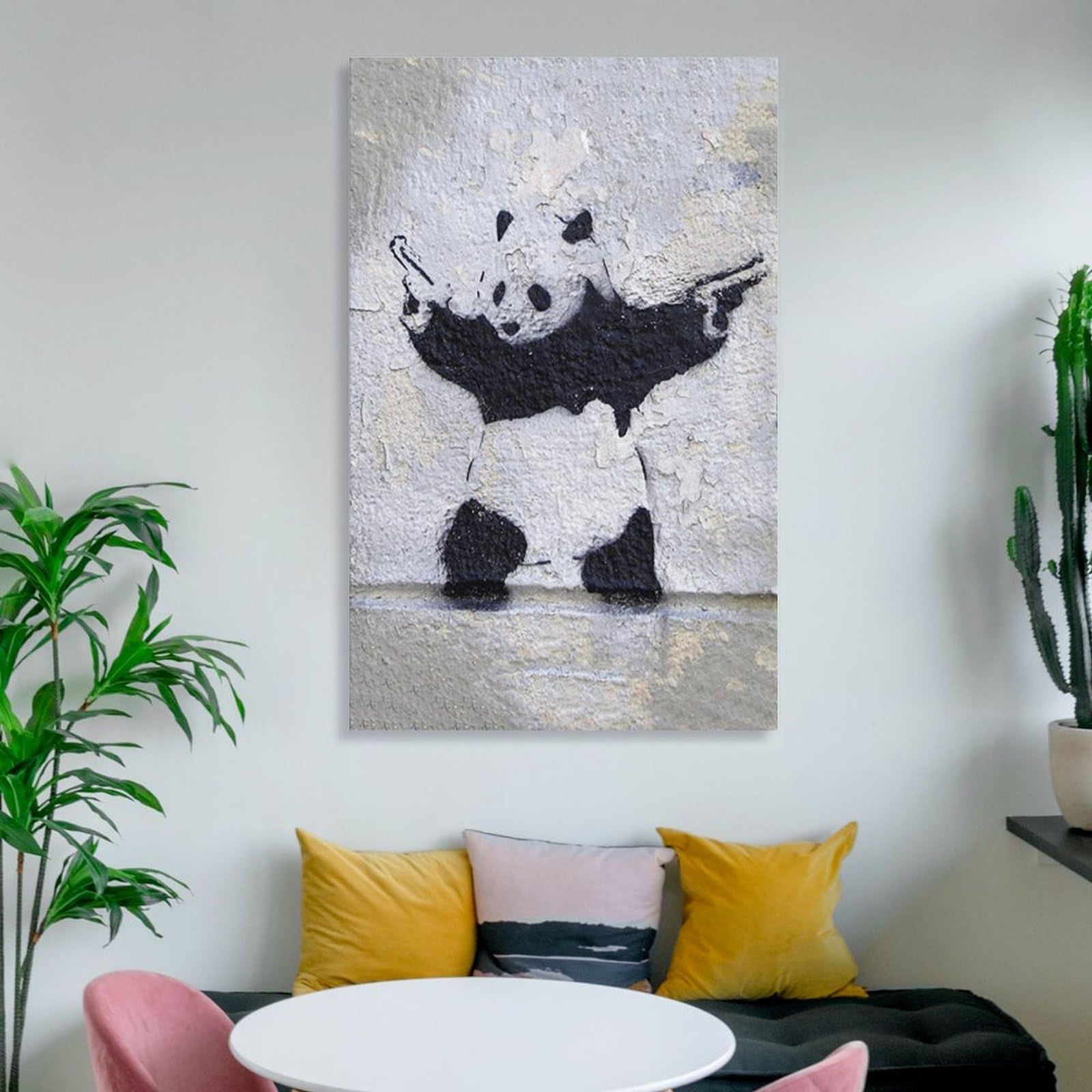 Amazon.co.jp: バンクシー パンダの絵画 インテリア アートポスター