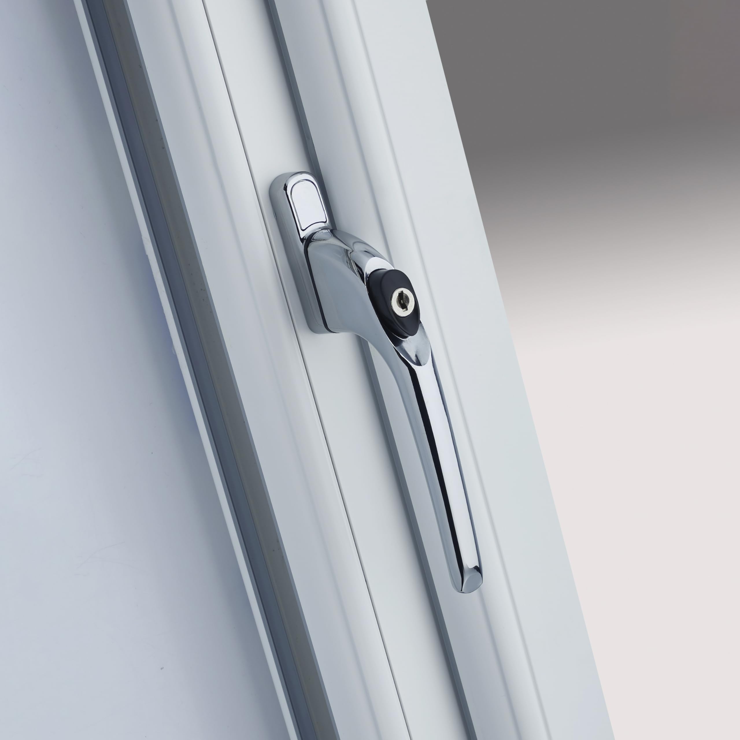Yale UPVC Universal Window Handle Inline Locking Espag Double Glazing Chrome 30mm - View #12